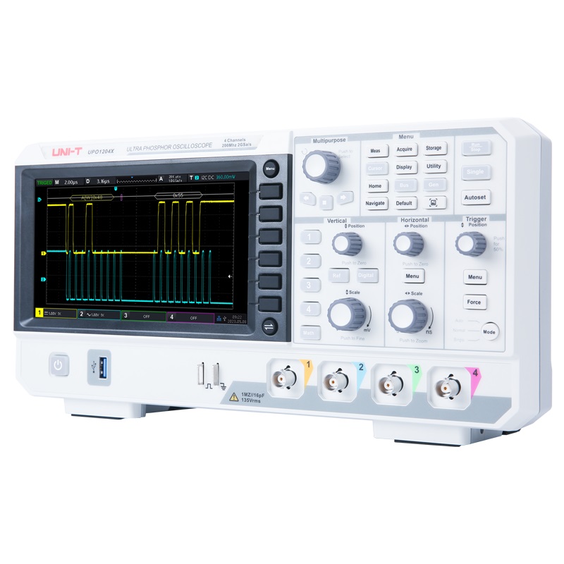 Oscyloskop cyfrowy UNI-T UPO11 – Digital Storage Oscilloscope 4 Channel 100Mhz recenzja i cena