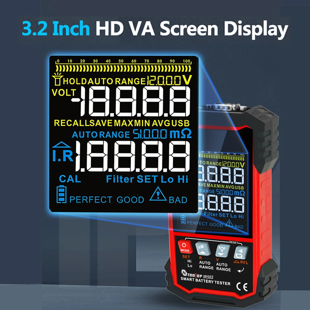 Zestaw narzędzi ± 120V Tester  – Battery Internal Resistance Tester Four Wire recenzja i cena