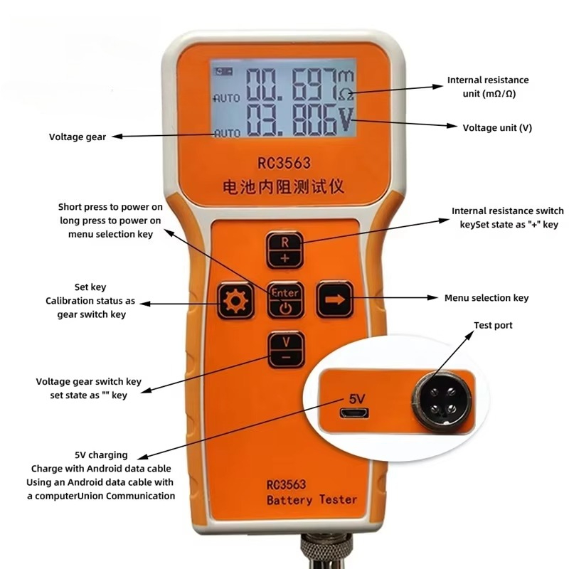 Sonda RC3563, precyzyjny miern – Battery Internal Resistance Tester Four Wire recenzja i cena