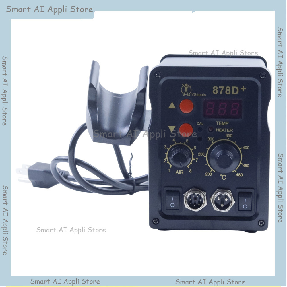 Stacja lutownicza 2 w 1 z wyśw – Smd Rework Station Hot Air Soldering 2 In 1 recenzja i cena