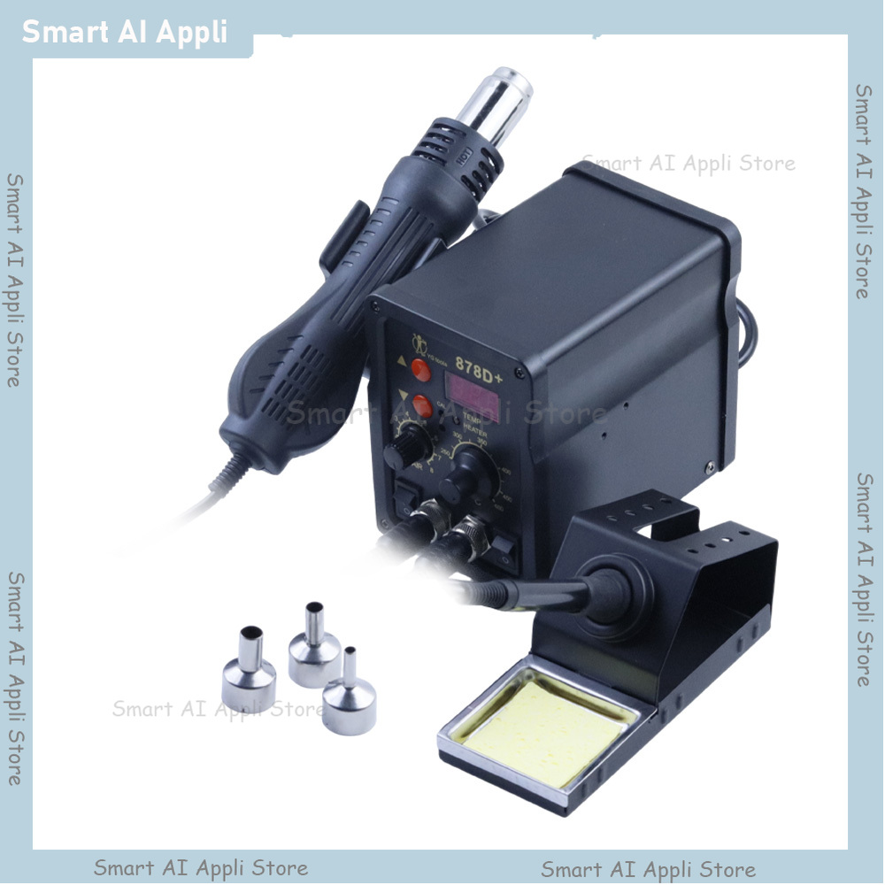 Stacja lutownicza 2 w 1 z wyśw – Smd Rework Station Hot Air Soldering 2 In 1 recenzja i cena